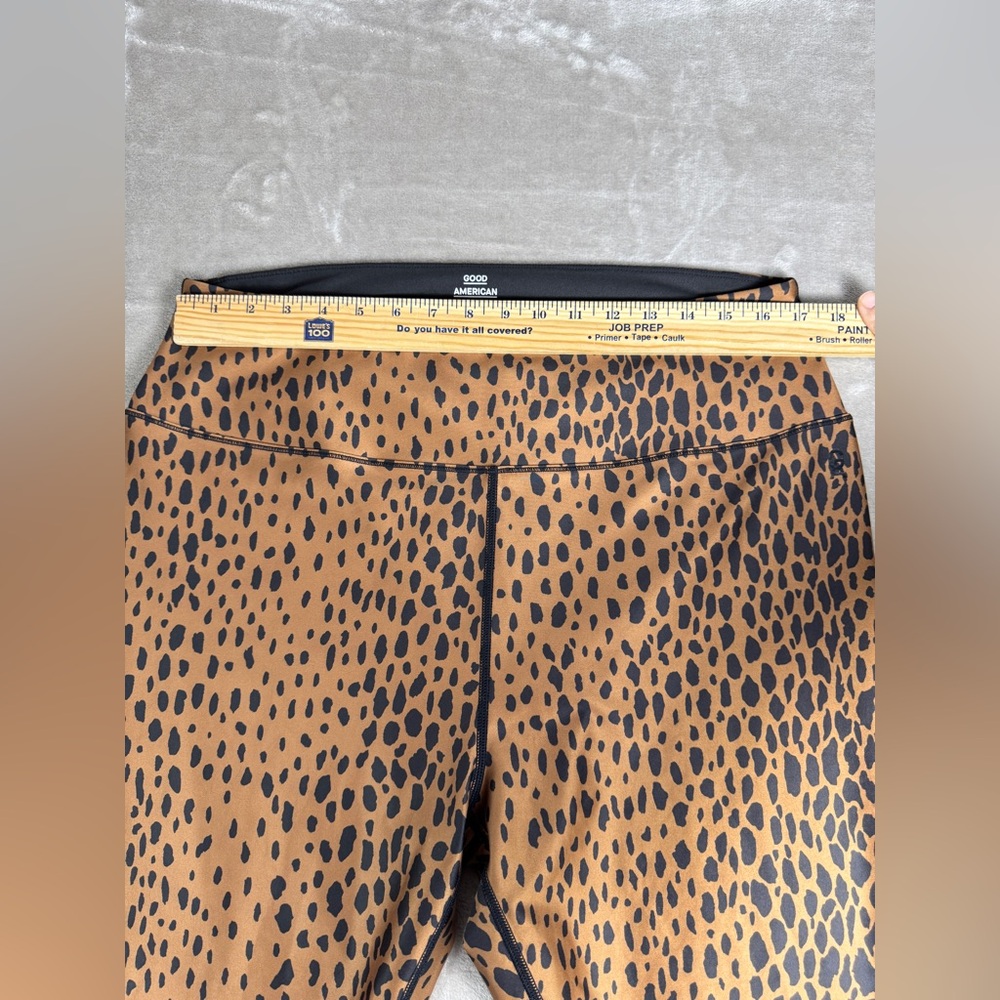 Good American‎ Leggings Women's Size 6 / 3XL Core Strength High Waist Cheetah - Picture 9 of 15